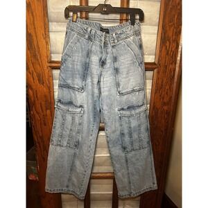 Sanctuary Cargo Wide Leg Jeans Size 24‎